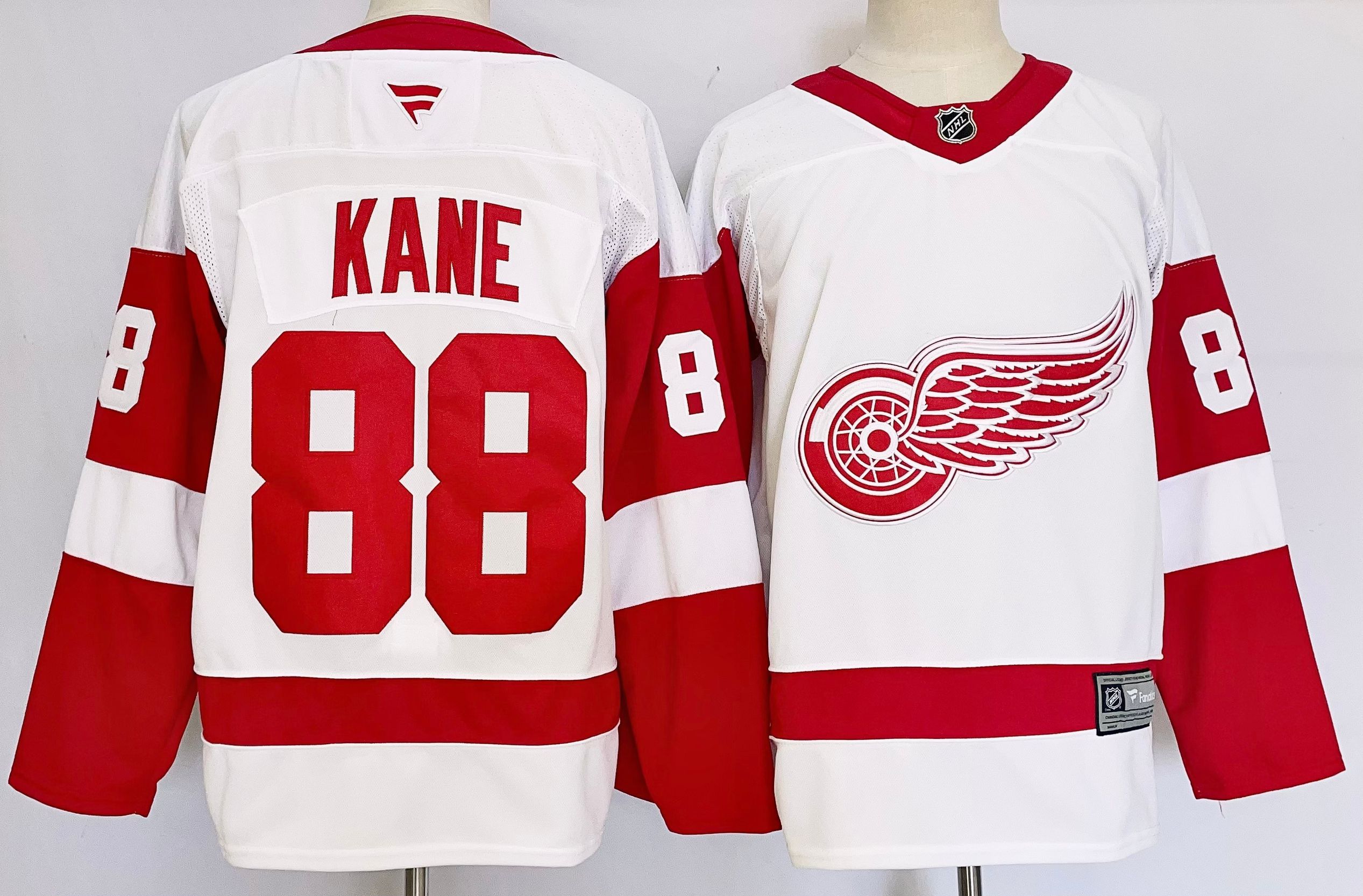 Men Detroit Red Wings #88 Kane White 2025 Home Premier Player NHL Jersey->detroit red wings->NHL Jersey